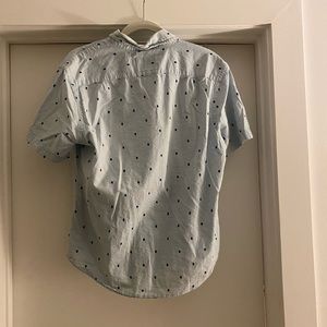 Blue Button down t-shirt